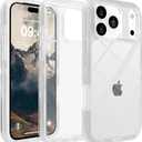 for iPhone 17 Pro Max Case Clear, Anti-Drop, Transparent, Shockproof, Military Grade Drop Protection, Heavy Duty Protective Phone Case Cover for 17 Pro Max 6.9", Clear