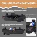 Bike Frame Bag Bike Triangle Bag Anti-Slip 5-Point Straps Mount Bicycle Under Tube Bike Bag,Cable Port & Pump Holder, Fits Hydration Pack for Gravel MTB & Road Bike Accessories