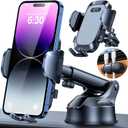 2025 Ultimate Car Phone Mount80+LBS Strongest Suction & Military-GradePatent & Safety Certs Cell Phone Holder Truck Stand for Dashboard Windshield Vent for iPhone 16 Pro Max 15 14 (Grey)
