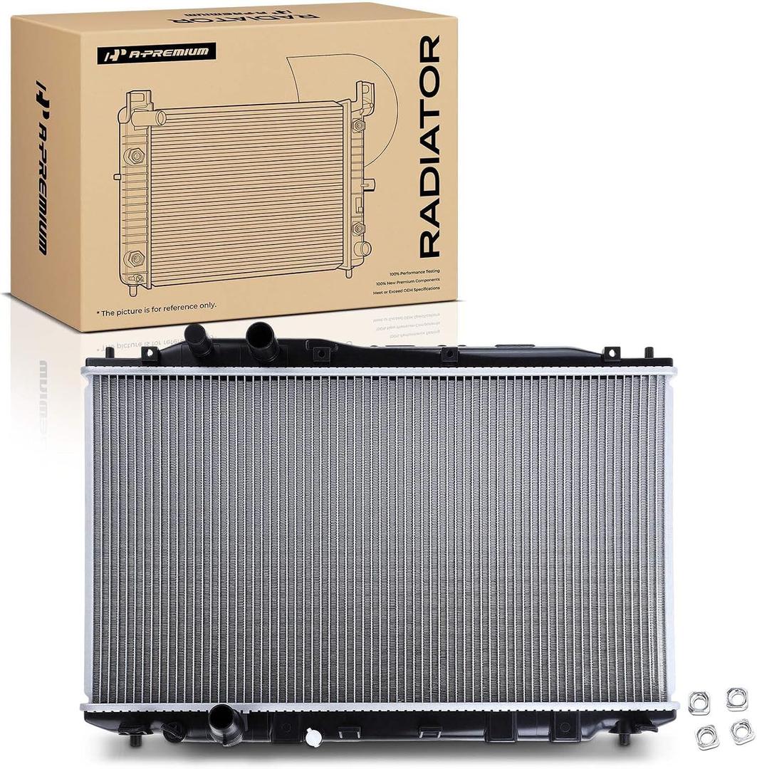 A-Premium Engine Coolant Radiator Assembly Compatible with Honda Civic 2006 2007 2008 2009 2010 2011, 1.8L 2.0L, Replace# 19010RNBC51