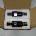 3/8" Billet Inline Fuel Filter 30 Micron Anodized Aluminum Black 2PCS