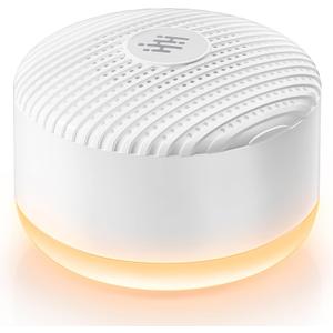 Portable Sound Machine & Night Light, White Noise Sound Machine for Baby & Adults with 12 Selected Sounds - Rechargeable, Memory Function, Timer - Sleep Soother, Home & Travel, White