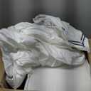 Madison Park Signature King Comforter Set Hotel Deluxe 500TC Cotton Sateen Comforters, All Season Lightweight 5 Piece Bed Set, Removable Duvet Cover, Shams & Throw Pillow, King/Cal King, White/Navy