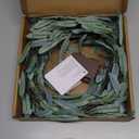 BAOLITVINE Lighted Olive Garland with 96 LED Fairy Lights 6FT Battery Operated with Timer, Faux Greenery Vine Garland with Lights for Fireplace Wall Christmas Spring Decoration