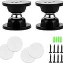 2 Pack Heavy Duty RV Magnetic Door Holder with Adhesive | Baggage Door Catch Stopper for RV Accessories, Camper, Travel Trailer, Motorhome | Secure Door Solution (Black)