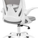 Primy Office Chair Ergonomic Desk Chair with Adjustable Lumbar Support and Height, Swivel Breathable Desk Mesh Computer Chair with Flip up Armrests for Conference RoomGray (Grey)