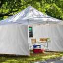 Joramoy Canopy Tent Sidewalls for 1010 Pop Up Canopy, 3 Pack Instant Canopy Sunwall, Waterproof and UV Protection Canopy Shade Wall, Straight Leg Canopy Sidewalls 3 PCS Only(White)