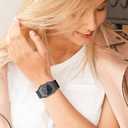 For Apple Watch Band 49mm 46mm 42mm 45mm 41mm 44mm 40mm 38mm, iWatch Bands Magnetic Metal Strap Women Men Stainless Steel Bracelet Wristband for Apple Watch Ultra/2 Band Series 10 9 8 7 SE 6 5 4 3 2 (Black)