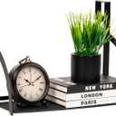 Mind Reader Hanging Cubicle Shelf Organizer, Cubicle Shelf for Office Supplies, Plants, and Decor, Easy to Install, Metal, Black