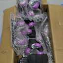 Heavy Duty Furniture Movers with Wheels, Carbon Steel Furniture Moving Dollies Wheels Casters Rollers, Lift and Wheel Combo Furniture Movers, Furniture Sliders Lifter, Max Load 2000 LB (5.3 x 5.3 IN) (Large), Purpl