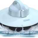 Grennix Robot Pool Cleaner - Cordless Robotic Pool Vacuum for Above Ground & In-Ground Swimming Pool Self-Docking Automatic Underwater Skimmer with Strong Suction, Top Handle - Arctic Blue 