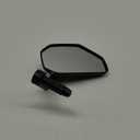 Bike Mirror,Bicycle Mirror For Handlebar Mount,Scratch Resistant Glass Lens,Large Bar End Bike Rearview Mirror For E-bike Accessories (Left)