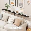 102" Narrow Console Sofa Table - 2 Power Outlets & 4 USB Ports, 102IN