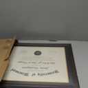 16x20 Diploma Frames 14x17 with Black Mat, Fits Degree Certificate Document, 20 x 16 Walnut Color Frame with Tempered Glass Panel for Wall Mounting