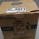 1500W Electric Kettle with Temperature Control - 6-Temp Presets for Tea/Coffee, Double Wall Cool-Touch, 4H Keep Warm, 1.7L Borosilicate Glass & BPA-Free, Fast Boil for Home/Office