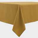 Biscaynebay Tablecloth for Rectangle Tables-70x120 Inch Gold Outdoor Picnic Table Cover-Rectangular Folding Table Cloths Water Resistant for Kitchen Camping Dining Room Patio Banquet Party