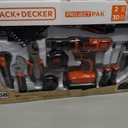BLACK+DECKER 20V MAX 68-Piece Cordless Drill and Home Tool Project Kit with Tool Storage Bag (LDX120PK)