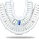 V-White U-Shaped Replacement Head for Ultrasonic Toothbrush, 75% Faster, Effective Whole Mouth Deep Clean & Massage, Compatible with All Kind of U Shaped ultrasonic Tooth Brushes - Adult (1-Pack)
