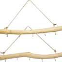 YZHZOM 4pcs 15 inch Natural Driftwood wall hanging decor driftwood Decorative Branches Jewelry Hanger Rustic Wood Logs Hanging Branch Decor