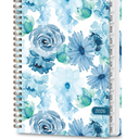 2026 Planner, Weekly and Monthly Calendar Academic Planners, Jan 2026 - Dec 2026, Planning Agenda Notebook for Office School Supplies, Blue Blooms Pack of 2