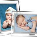 4x6 Picture Frames 2 Pack Glass Photo Frame with Silver Edge for Tabletop Display Horizontal or Vertical Home Office Decor Perfect for Wedding Family Photos and Desk Decoration Set of Two Clear Glass Frames (2, 5X7)