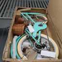 Glerc 20 24 26 Inch Beach Cruiser Bike, 6-Speed Hybrid City Bicycle for Girls Youth and Over 6 Years Old, Missy Bike with Wicker Basket & Lightweight, Multiple Colors (Mint)