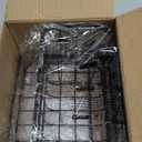 HapiRm Kitchen Sink Organizer, SUS304 Stainless Steel Rustproof Multifunctional Sink Caddy with Sponge Holder and Drain Tray for Kitchen Countertop (Black)