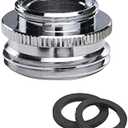 Multi-Thread Faucet Adapter to Garden Hose Adapter, 13/16" Male Kitchen Sink Faucet Tap Aerator to GHT3/4" Garden Hose Thread Connector (Pack of 1)