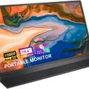 15.6 Inch FHD 1080P Portable Laptop Monitor, USB C HDMI Second External Monitor for Laptop, Desktop, Mac, Tablet, Phones, PS4/5, Xbox, Switch, Dual Speaker with Protective Case