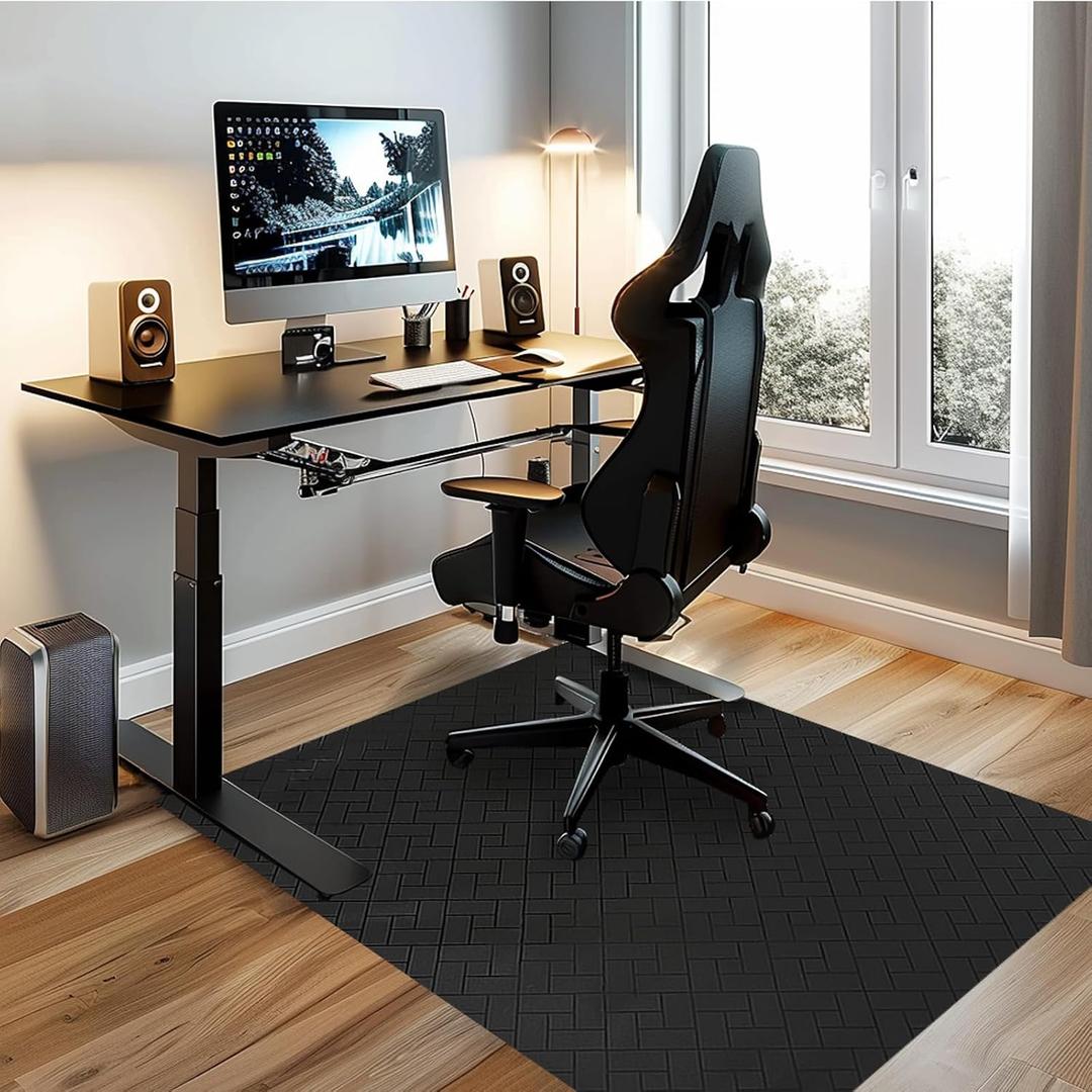 Office Chair Mat for Hard Floor, 48"x36" Computer Chair Mat, Multi-Purpose Desk Floor Protector for Work, Home, Gaming