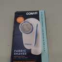 Conair Fabric Shaver and Lint Remover, Battery-Operated Portable Clothes Shaver with 3 Settings, Fuzz Remover for Sweaters, Clothing and Furniture, Large 2-Inch Shaving Head, White