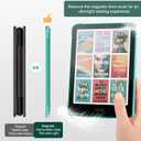 MoKo Detachable Magnetic Case for All-New 7" Kindle Paperwhite 12th Generation 2024 & Kindle Colorsoft 2024/2025,Ultra Clear Back Scratch-Proof Light & Shell Cover with Auto Wake/Sleep, Jade Green