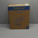 JollyPack 4 Pack Clear Stackable Storage Drawers, Easy to Assemble Multi-Use Bathroom Organizers and Storage, Suitable for Vanity, Bathroom, Makeup, Under Sink, Office, Kitchen and Pantry