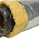 F&L Insulated Flexible HVAC Air Duct 8 10 12 14 Inch – Heavy Duty Flex Ducting for AC Heating Cooling Ventilation Systems, Residential & Commercial Use (12 in 25 FT)