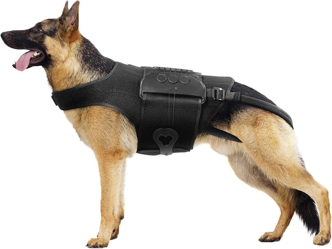 Dog Back Brace for IVDD, Arthritis, Slipped and Herniated Discs Provides Back Support and Pain Relief, Stabilizes Spine for Surgical Recovery and Mobility, Dogs Back Disease Prevention(Black,XL)