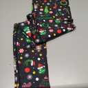 WEORGANIZE Christmas Leggings for Womens, High Waisted Printed Yoga Pants, Women's Ugly Xmas Party Tights, Tummy Control Holiday Outfits (Size Large)