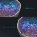 Glass Nail Soaking Bowl, Nail Polish Remover Bowl Finger Soaking Spa Bowl, Nail Art Remover Soak Soaker Treatment Tools for Fingernail Toenail Caring Polish Removal (Multi-colored)