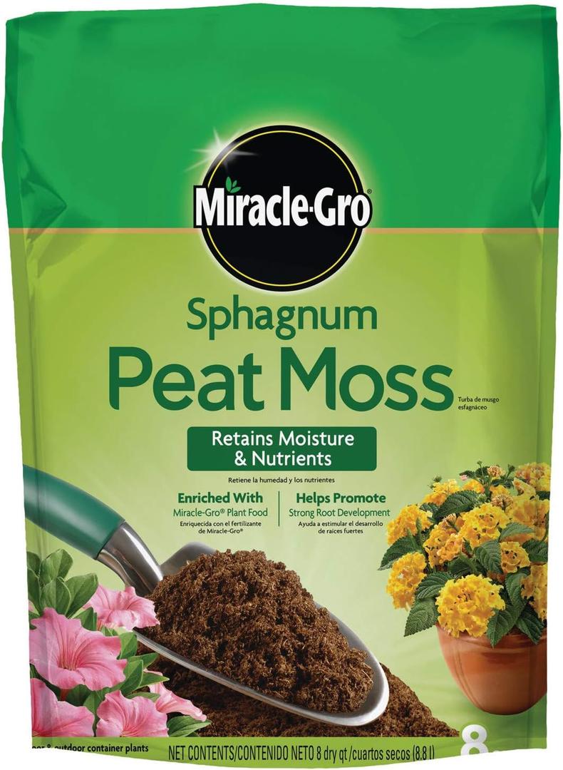 Miracle-Gro Sphagnum Peat Moss, 8 qt. (EXP 12/16/25)