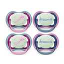 Philips Avent Ultra Air Pacifier 6-18m, Falling Star/Dreams, Nighttime, 4 Pack SCF376/09
