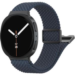 Magnetic Braided Band Compatible with Samsung Galaxy Watch 8/8 Classic | Stretchy Nylon Sport Loop Band Compatible with Samsung Galaxy Watch 8 40mm 44mm/8 Classic 46mm Elastic Strap Bands Women Men
