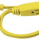 Prime EC840603 3-Foot 16/3 SPT-2 3-Outlet Utility Indoor Cord, Yellow
