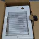 CSC101W Electric Wall Heater, PN: 67549, 1000W(3412 BTU) 120V, 10s Fast Heating Nickel-Chromium Coil, 30dB Quiet Fan, Heats 150 Sq.Ft. Room, White (Built-in Thermostat Complete Unit)