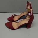 Allegra K Women's Open Toe High Chunky Heel Buckle Ankle Strap Sandals Size 7.5