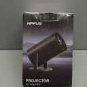 [180Adjustable Stand] Smart Mini Portable Projector with WiFi and Bluetooth, Auto Keystone Upgraded 350ANSI, Android11.0, Ceiling, Outdoor Use, Compatible with TV Stick Smartphone/HDMI/USB (White)