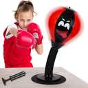 SVANE Strong Suction Desktop Punching Bag  Stress Relief Boxing Ball with Upgraded Durable Spring, Secured Office Home Desk Toy Gift for Kids, Friends, and Coworkers