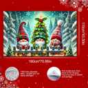 Merry Christmas Banner Decoration Winter Christmas Gnomes Banner Merry Christmas Backdrop Nordic Santa Gnome Decoration 71x43 inch for Winter Holiday Xmas Party Wall Outdoor Indoor Decor