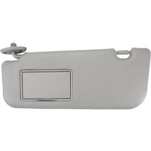 Driver Front Left Side Sun Visor Replacement Compatible with Toyota Vios, Yaris, Yaris L 2014 2015 2016 2017 2018 2019 2020 2021 2022  Grey Car Interior Front Protection Shade with Mirror
