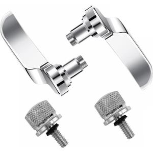 TDZ Saddlebag Latch Kit Saddle Bag Latches Lifter & 2Pc Seat Bolt Screw for Harley Davidson Touring Street Glide, Road Glide, Electra Glide, Road King, FLHR FLHT FLHX FLHTK 2014-2024Chrome