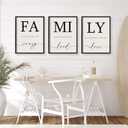 Heiple Family Wall Decor Framed Wooden Wall Sign for Home Decor Farmhouse Vintage Rustic Living Room Minimalist Family Wall Art (Black, 16"x24")