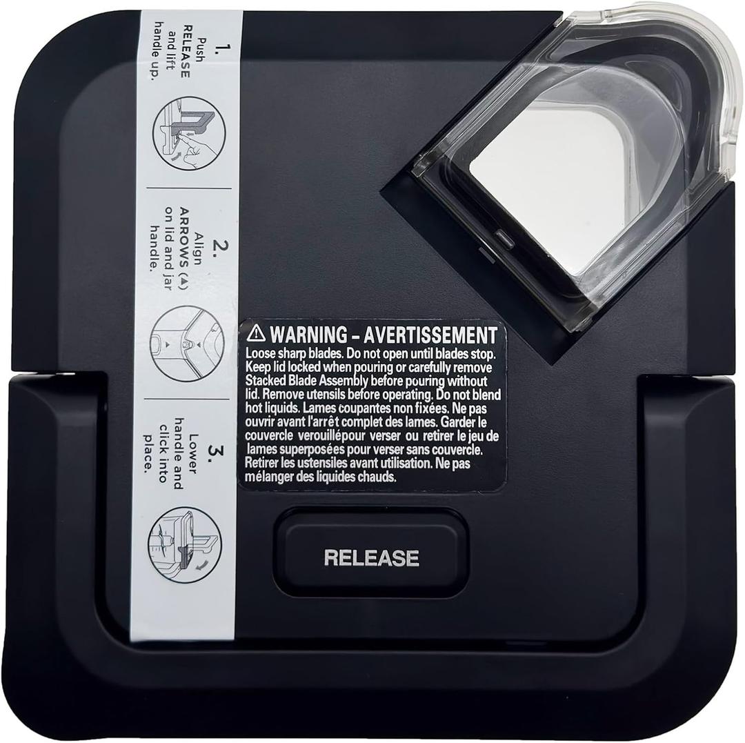 Blender Lid Replacement for Ninja 72 OZ XL Pitcher, Jar Top Cover Locking Lid Part Compatible with Ninja Blender Model BL740 BL770 BL771 BL772 BL773CO BL780 BL780CO